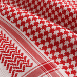 Shemagh saoudien Aseel — Rouge & blanc